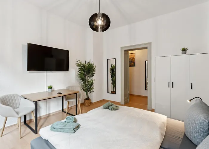 Appartement Larooms Halle - Ku11 - 2 Schlafzimmer - 4 Betten - Waschmaschine & Trockner Halle (Saale)