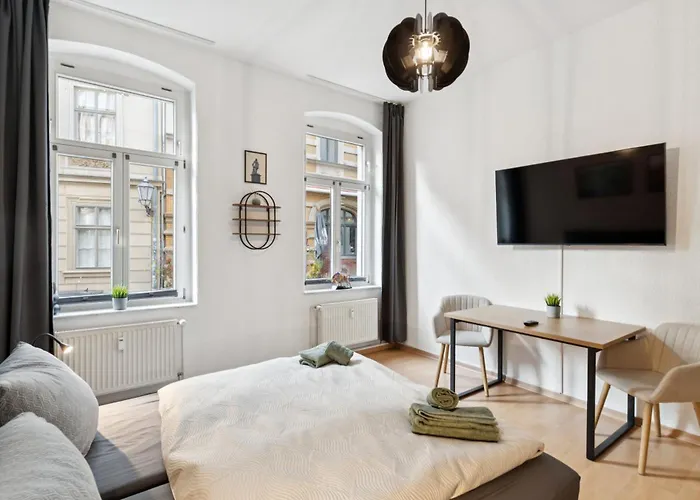 Appartement Larooms Halle - Ku11 - 2 Schlafzimmer - 4 Betten - Waschmaschine & Trockner