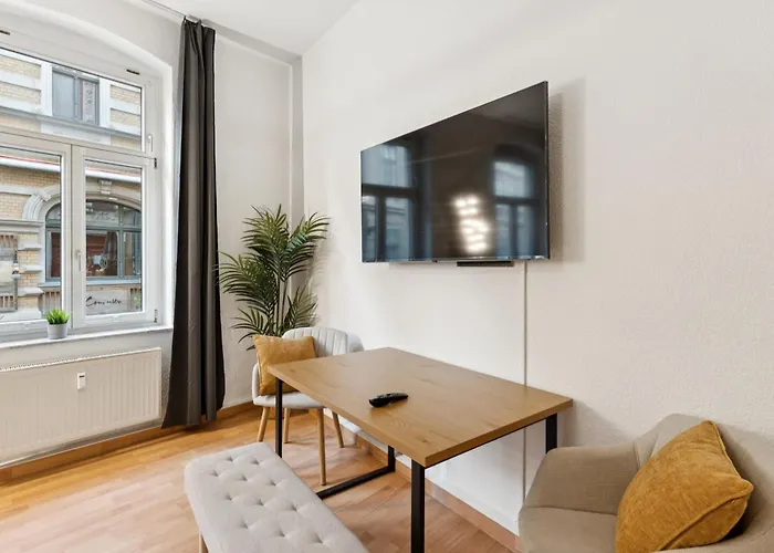 Appartement Larooms Halle - Ku11 - 2 Schlafzimmer - 4 Betten - Waschmaschine & Trockner Halle (Saale)