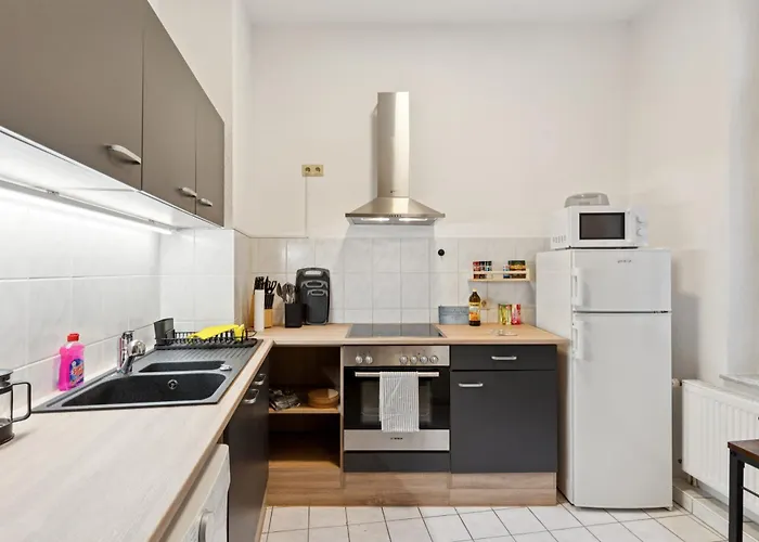 Appartement Larooms Halle - Ku11 - 2 Schlafzimmer - 4 Betten - Waschmaschine & Trockner Halle (Saale)